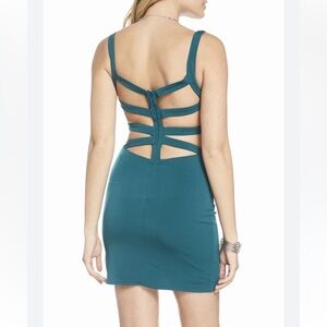 Alyce Paris Green Cut-Out Back Mini Dress NWOT Party Sz 10